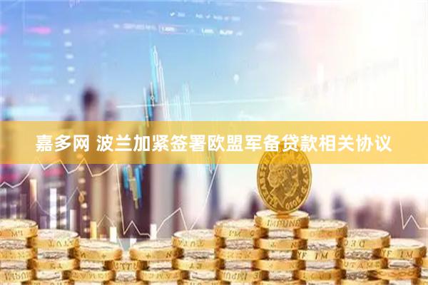 嘉多网 波兰加紧签署欧盟军备贷款相关协议